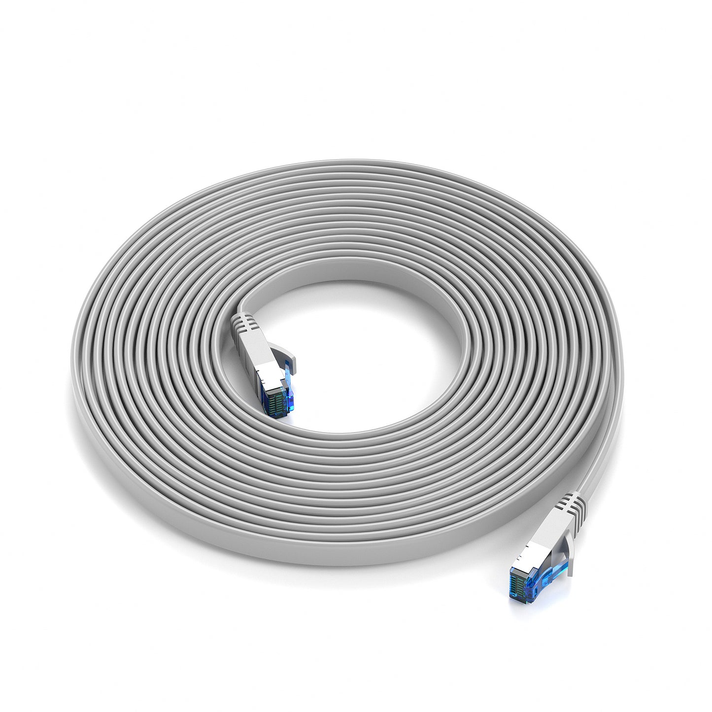 CAT 7 Patchkabel FLACH - GRAU - Variante