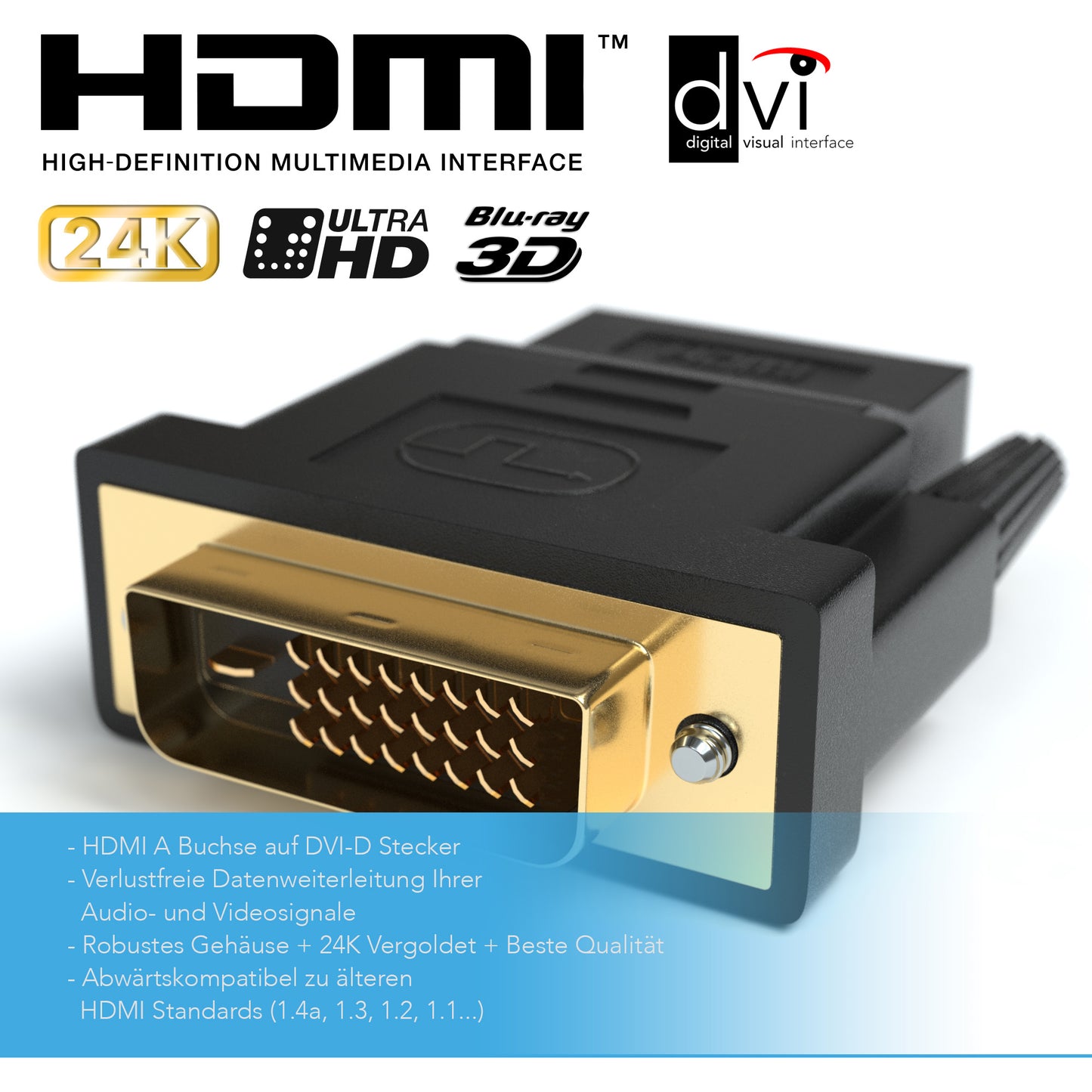 HDMI auf DVI-D Adapter