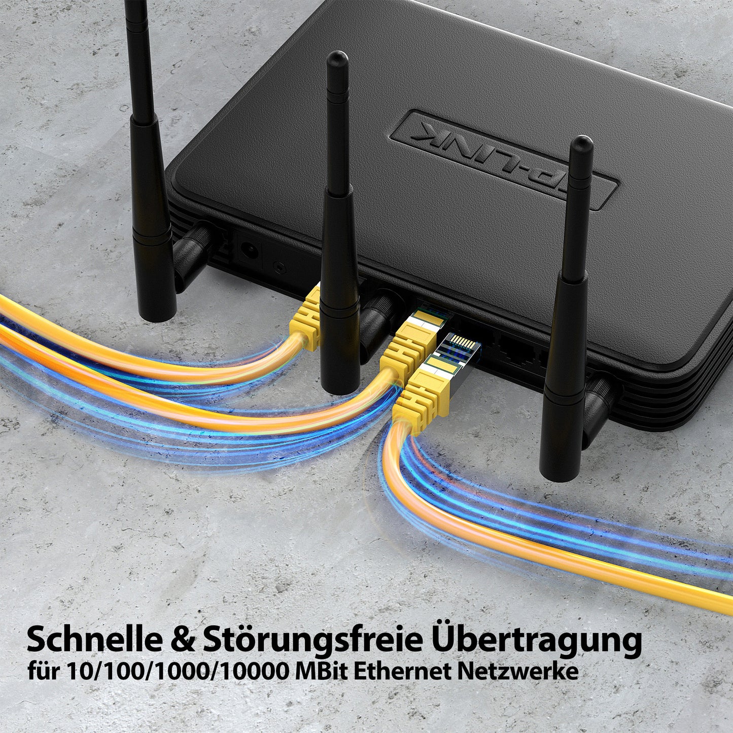 CAT 7 Patchkabel - YELLOW - Variante