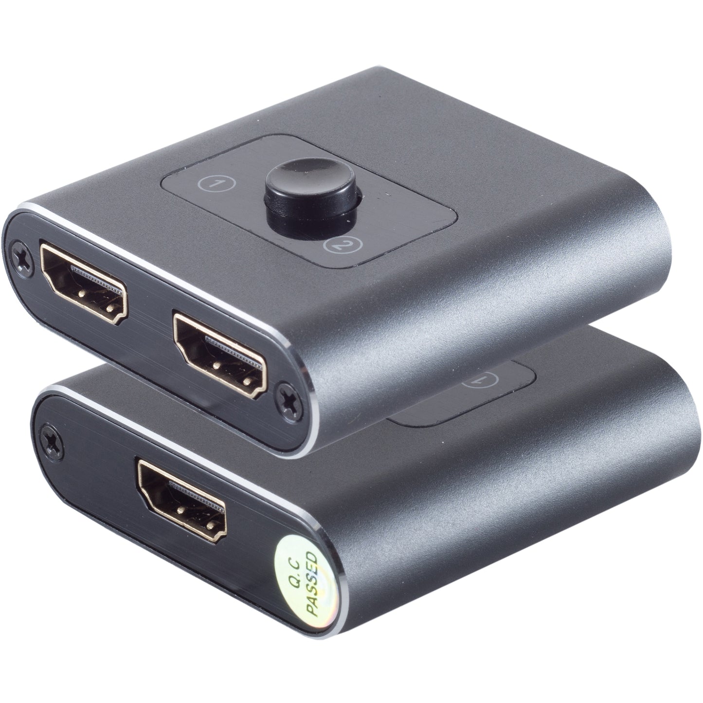 HDMI Umschalter 2x1, bidirektional, Metall, 4K60Hz