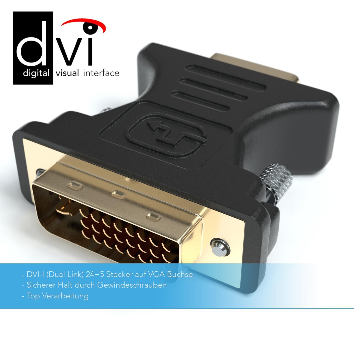 VGA Buchse zu DVI 24+5 Stecker