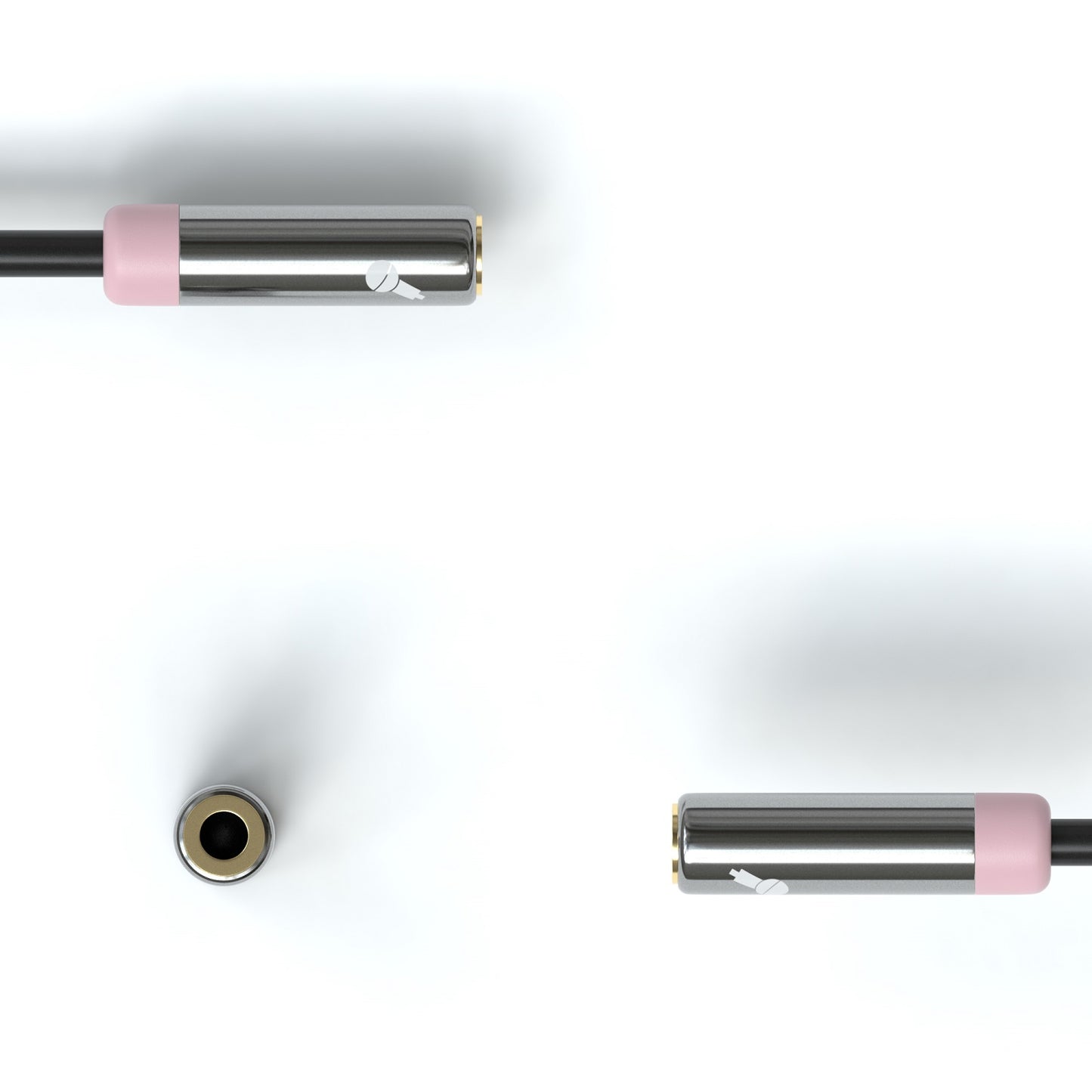AUX Splitter - Stecker auf 1x Mic 1x Audio 0,2m