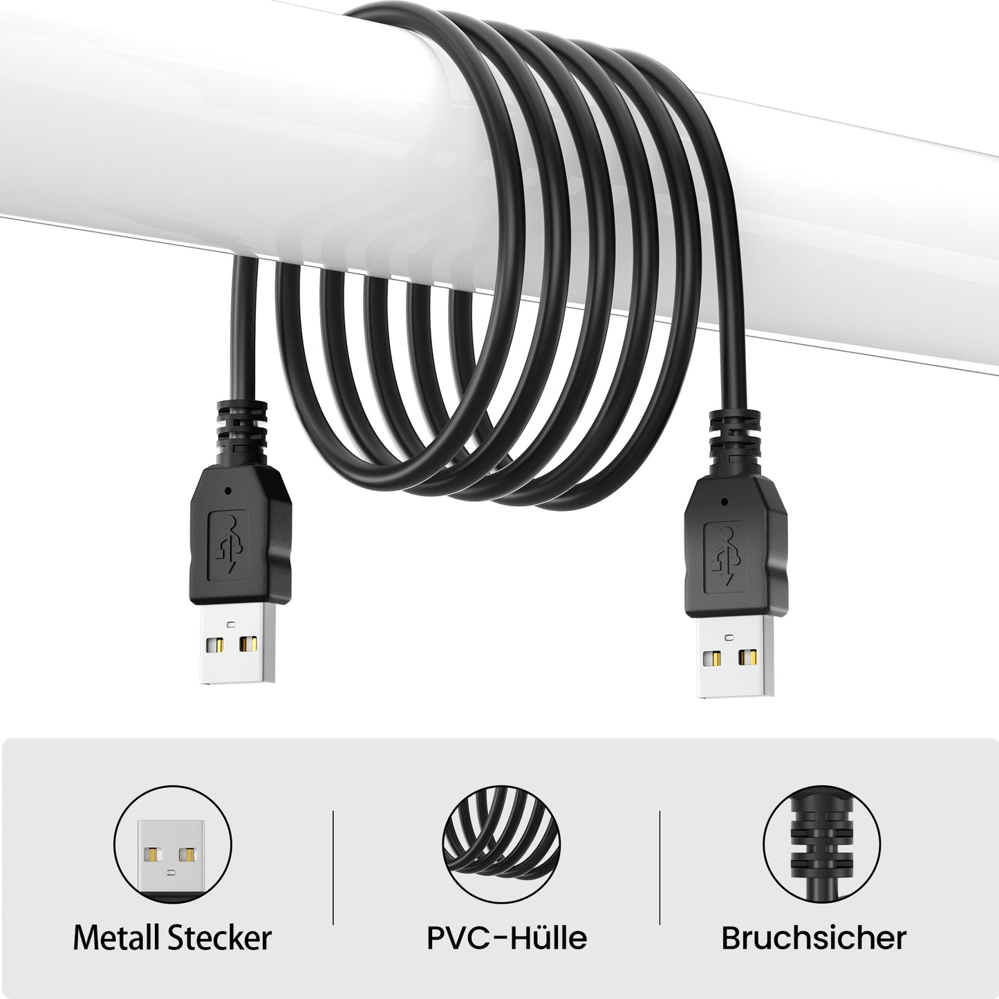 USB A Stecker zu USB A Stecker - Variation