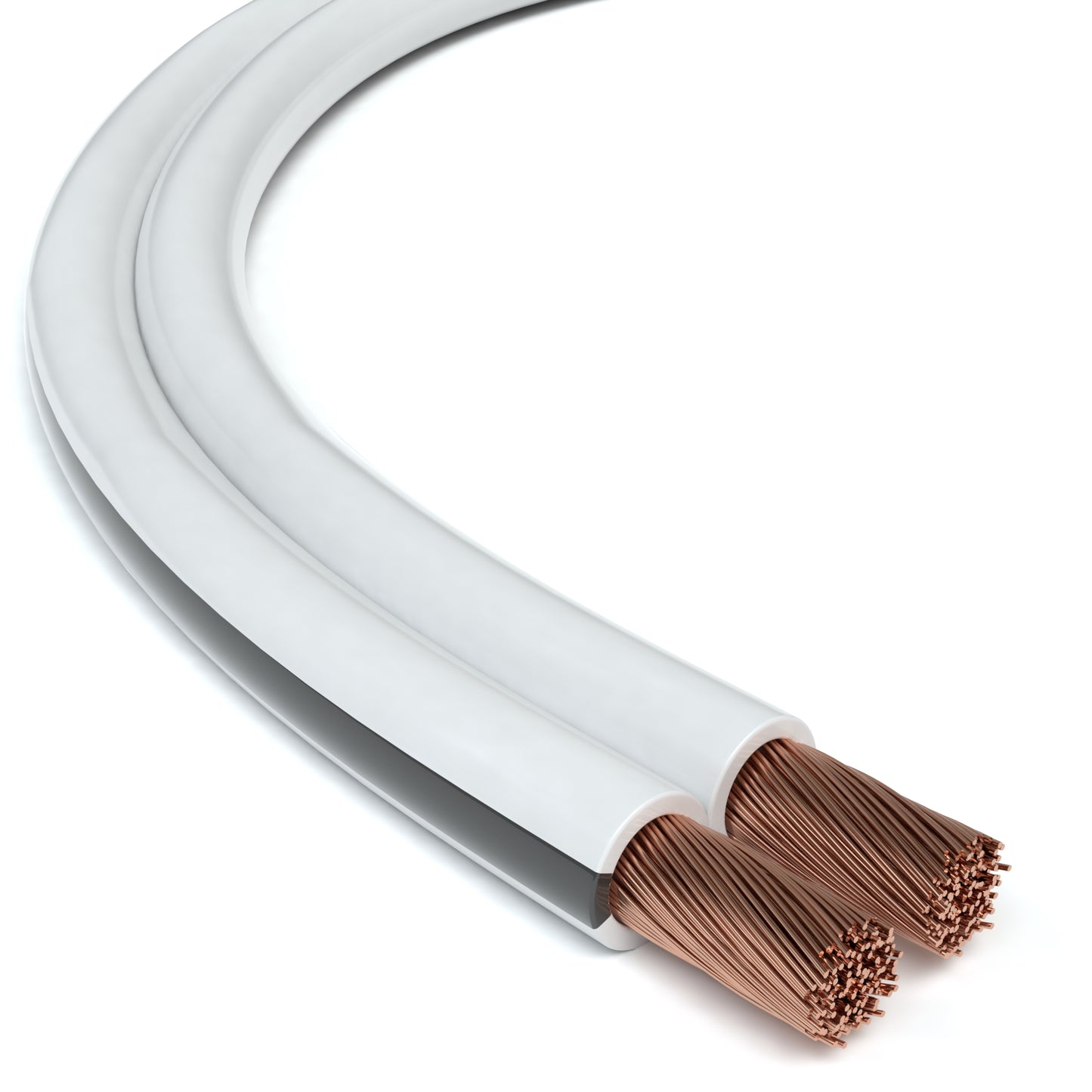 Lautsprecherkabel, 2 x 4mm², weiß - S-Impuls Variante
