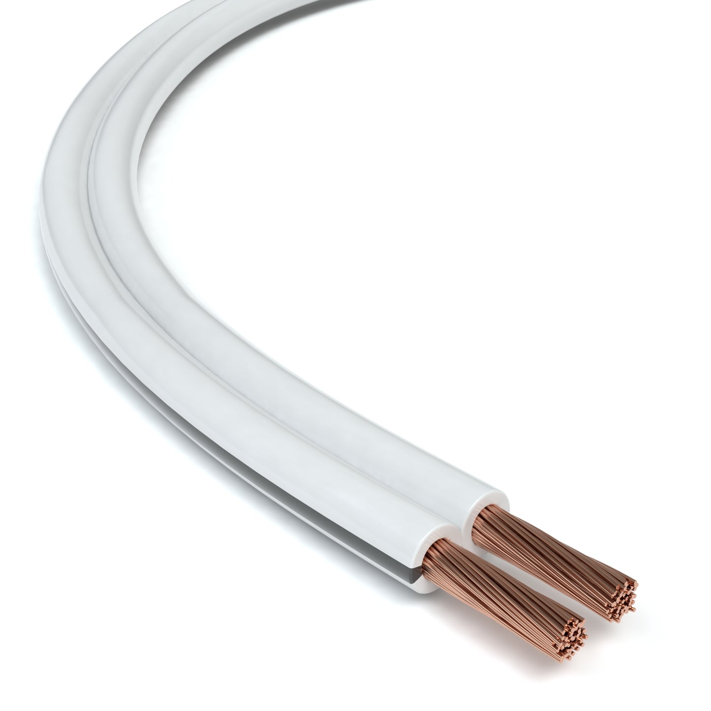 Lautsprecherkabel, 2 x 1,5mm², weiß - S-Impuls Variante