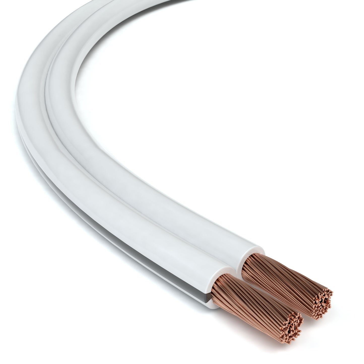 Lautsprecherkabel, 2 x 2,5mm², weiß - S-Impuls Variante