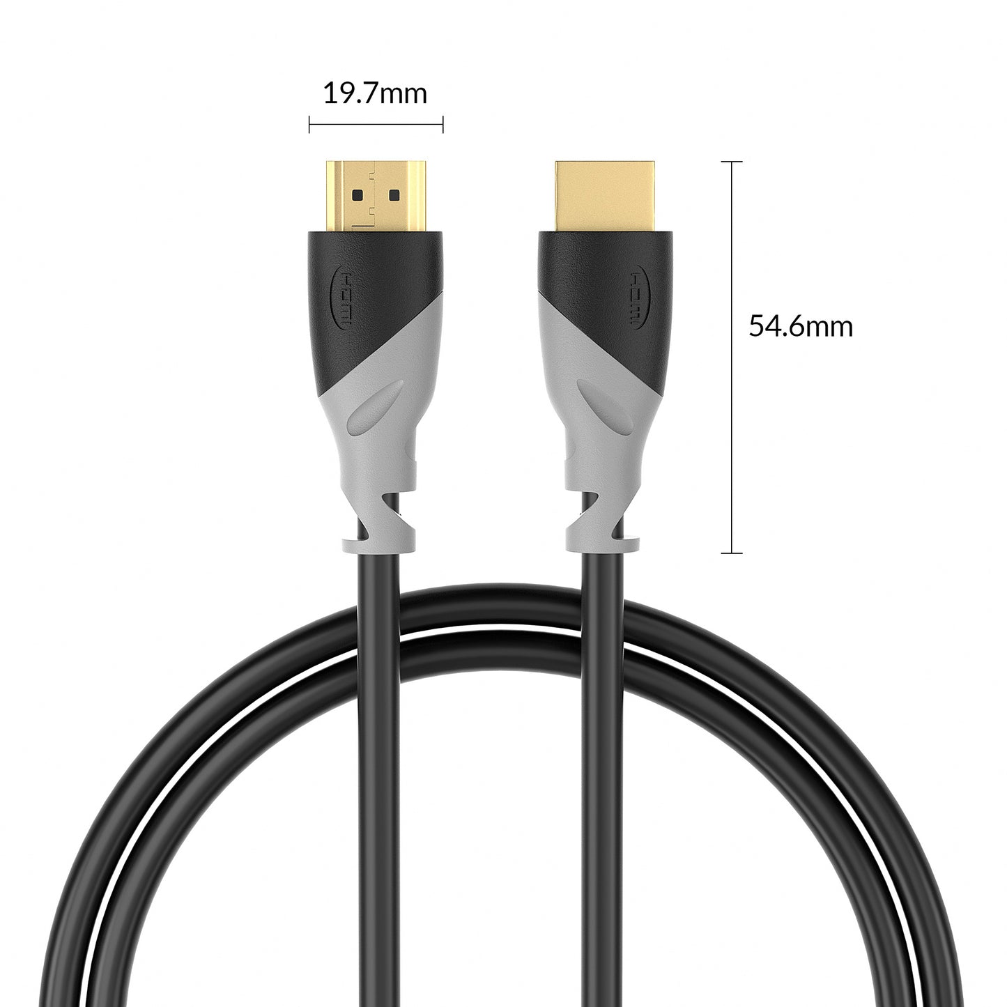 HDMI Kabel - VARIATION - Plug Schwarz/Grau - 2.0 "eBW"