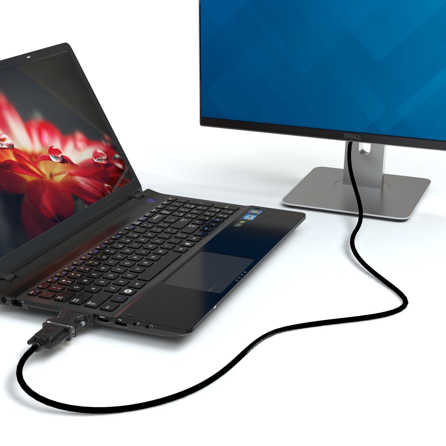 DVI-D-Stecker 24+1 Dual-Link/VGA-Buchse