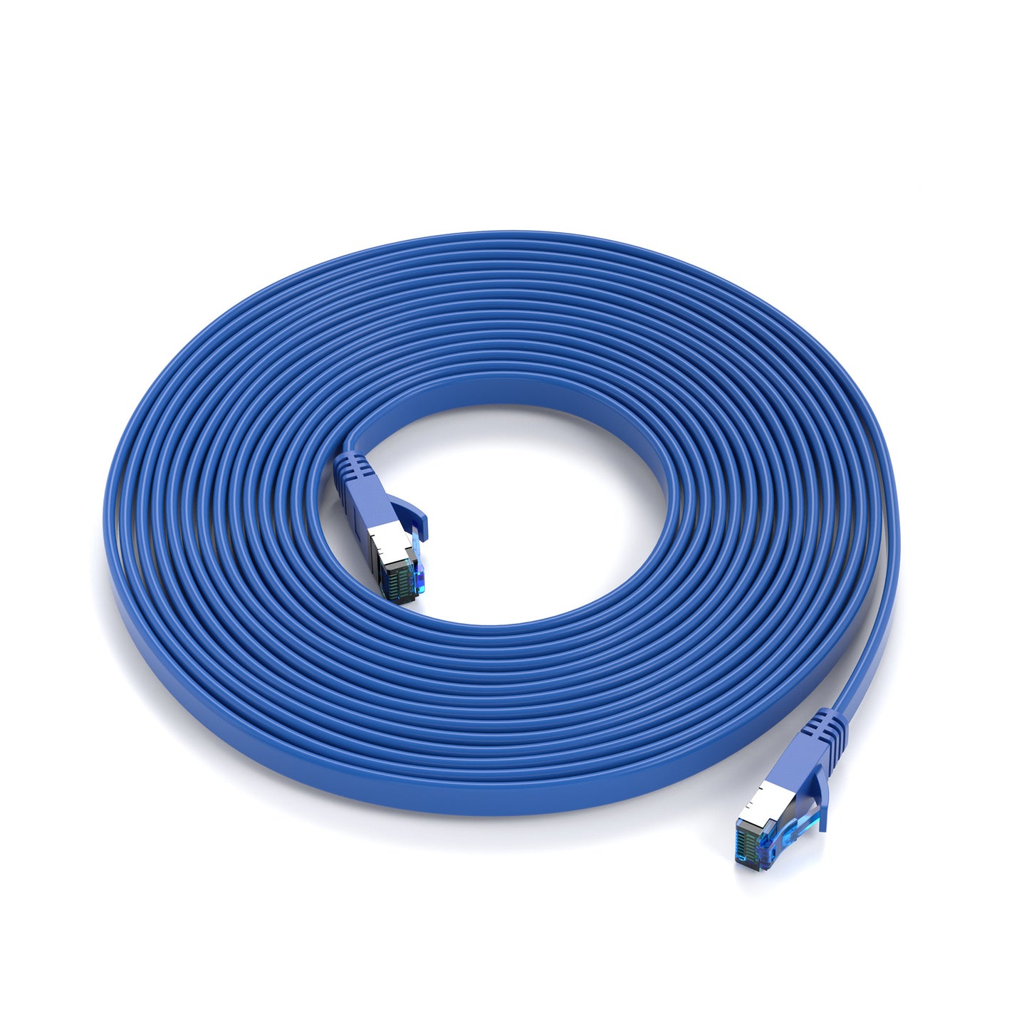 CAT 7 Patchkabel FLACH - BLAU - Variante