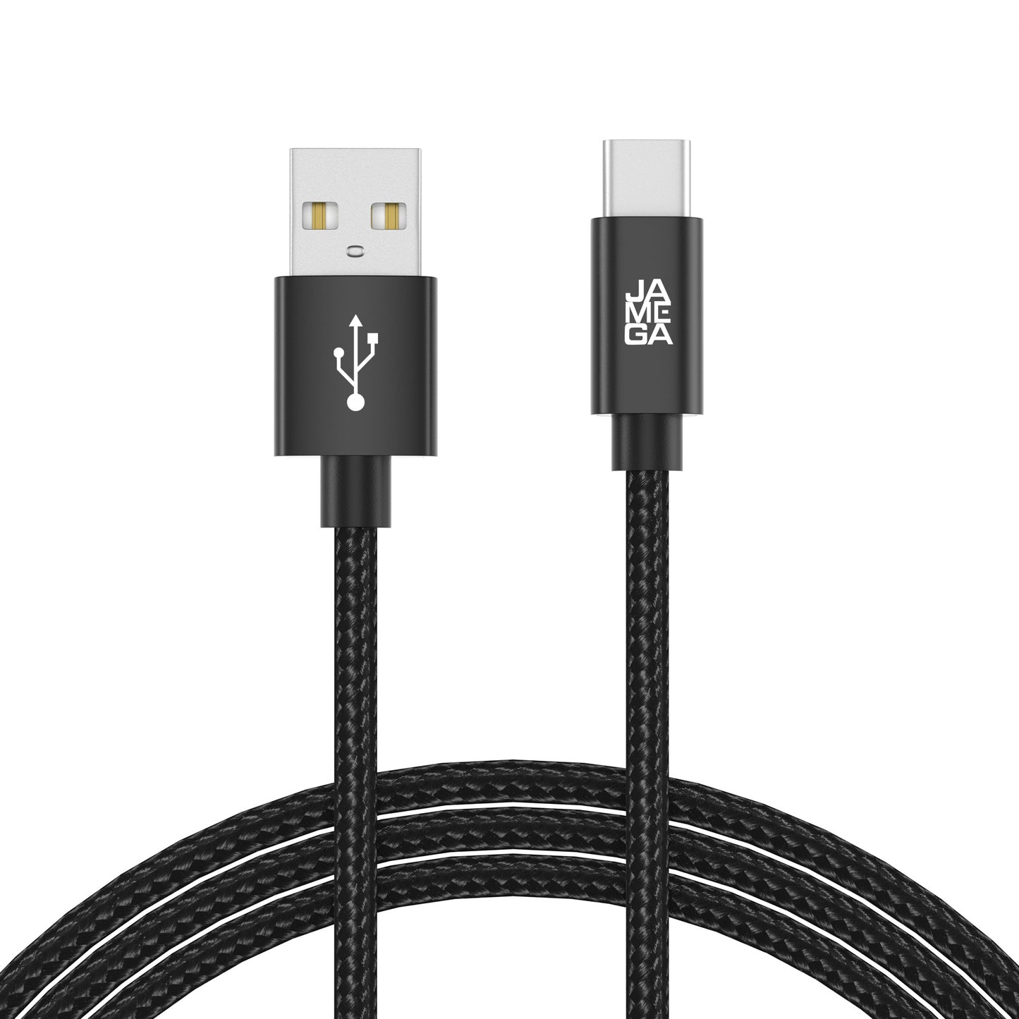 USB-C - USB A | Nylon + Metal Shell | *NEW MODEL* - Black - Variante "eBW"