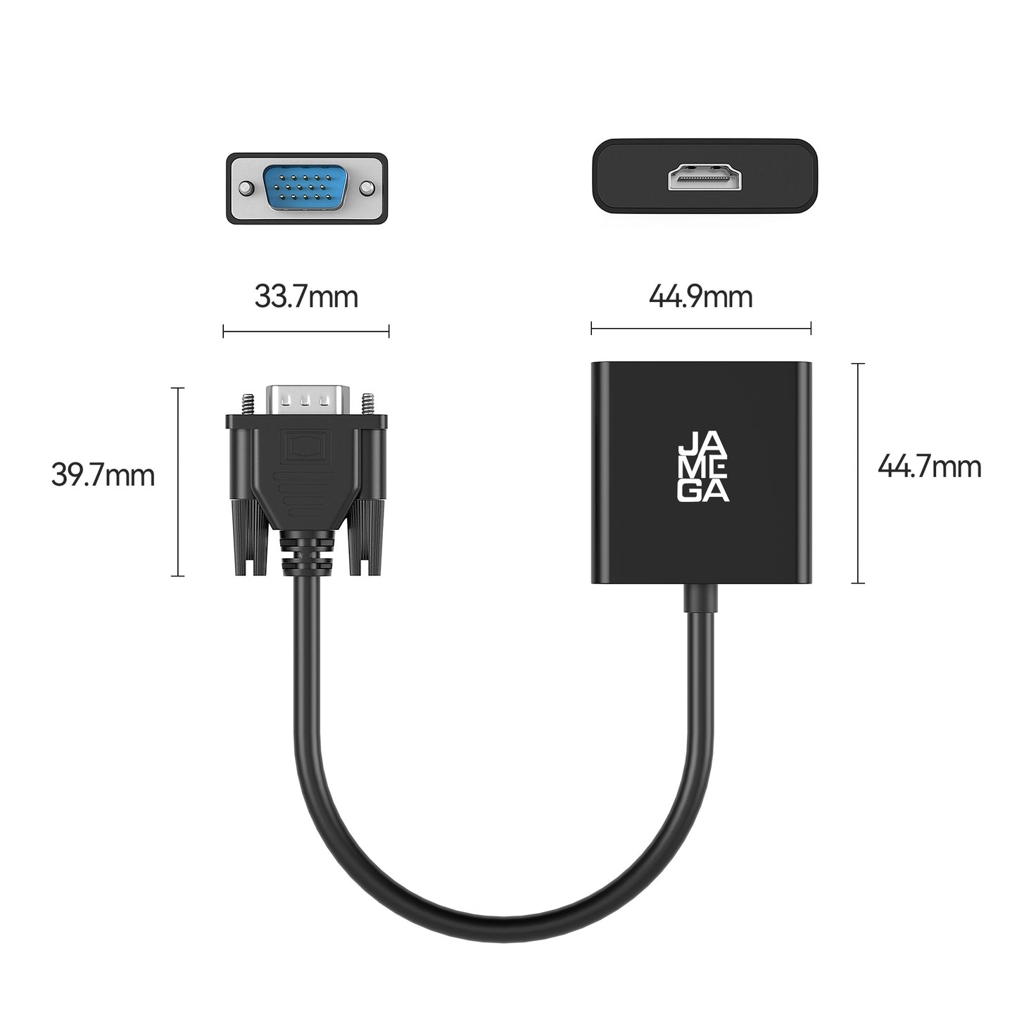 VGA Stecker auf HDMI Buchse Adapter inkl. Soundkarte
