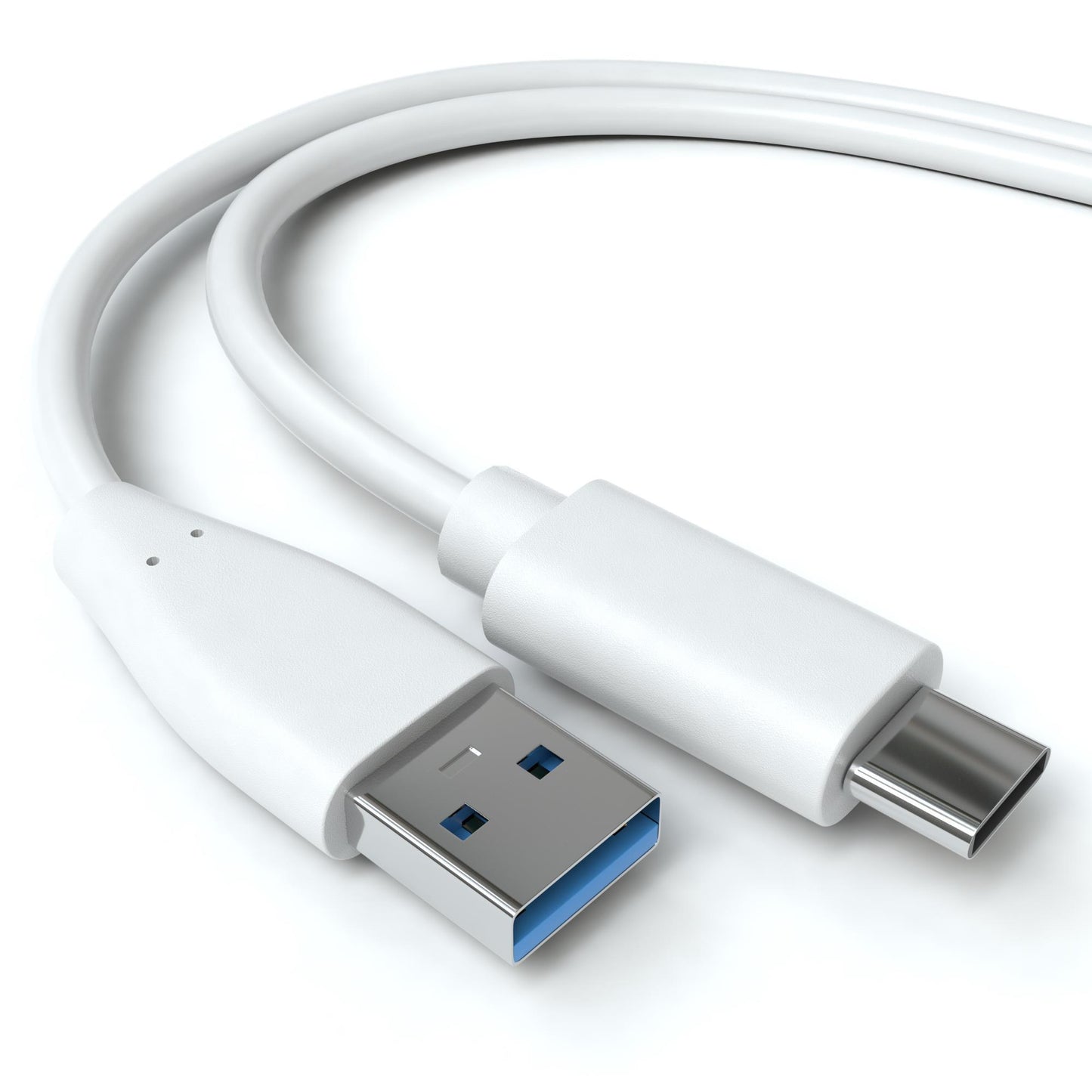 USB-A Adapterkabel, USB-C, 3.0, weiß - Variation
