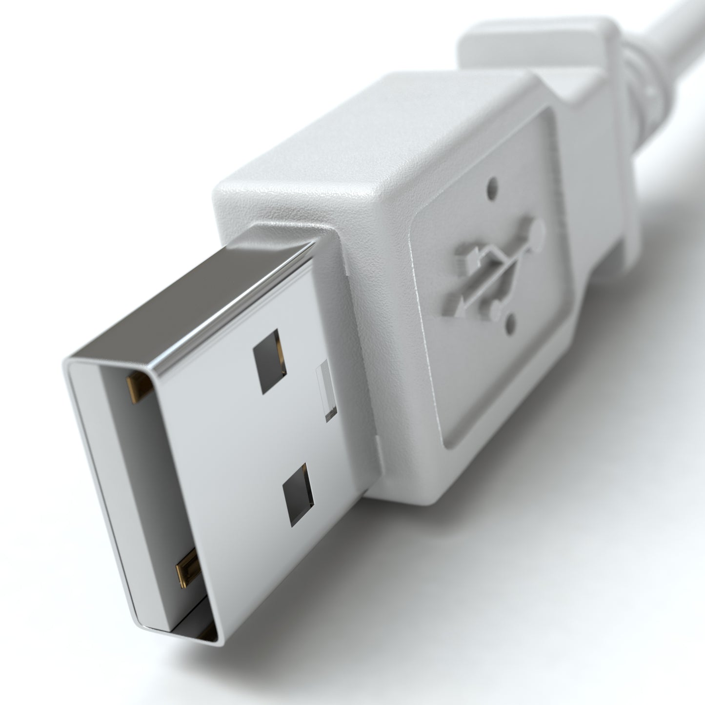 USB-A Verbindungskabel, 2.0, grau - S-Impuls Variante