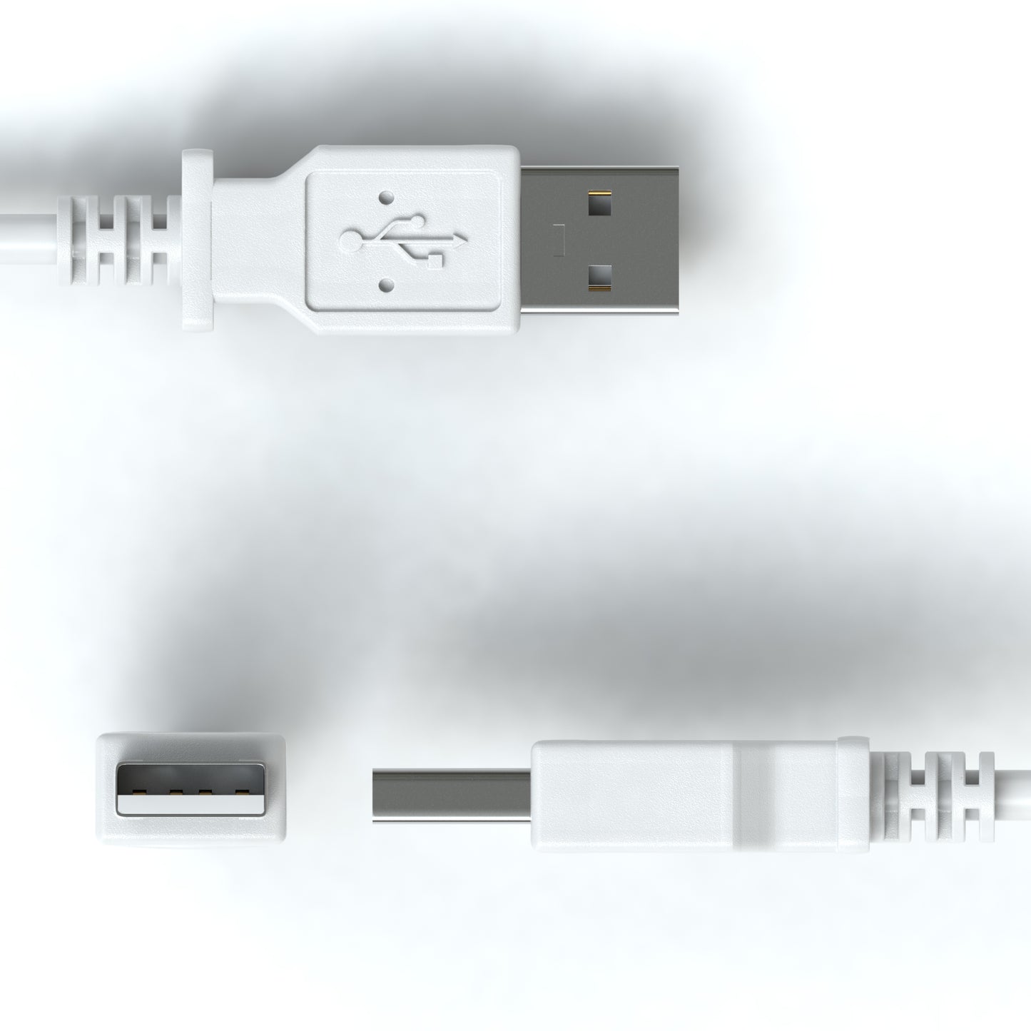 USB-A Verbindungskabel, 2.0, grau - S-Impuls Variante