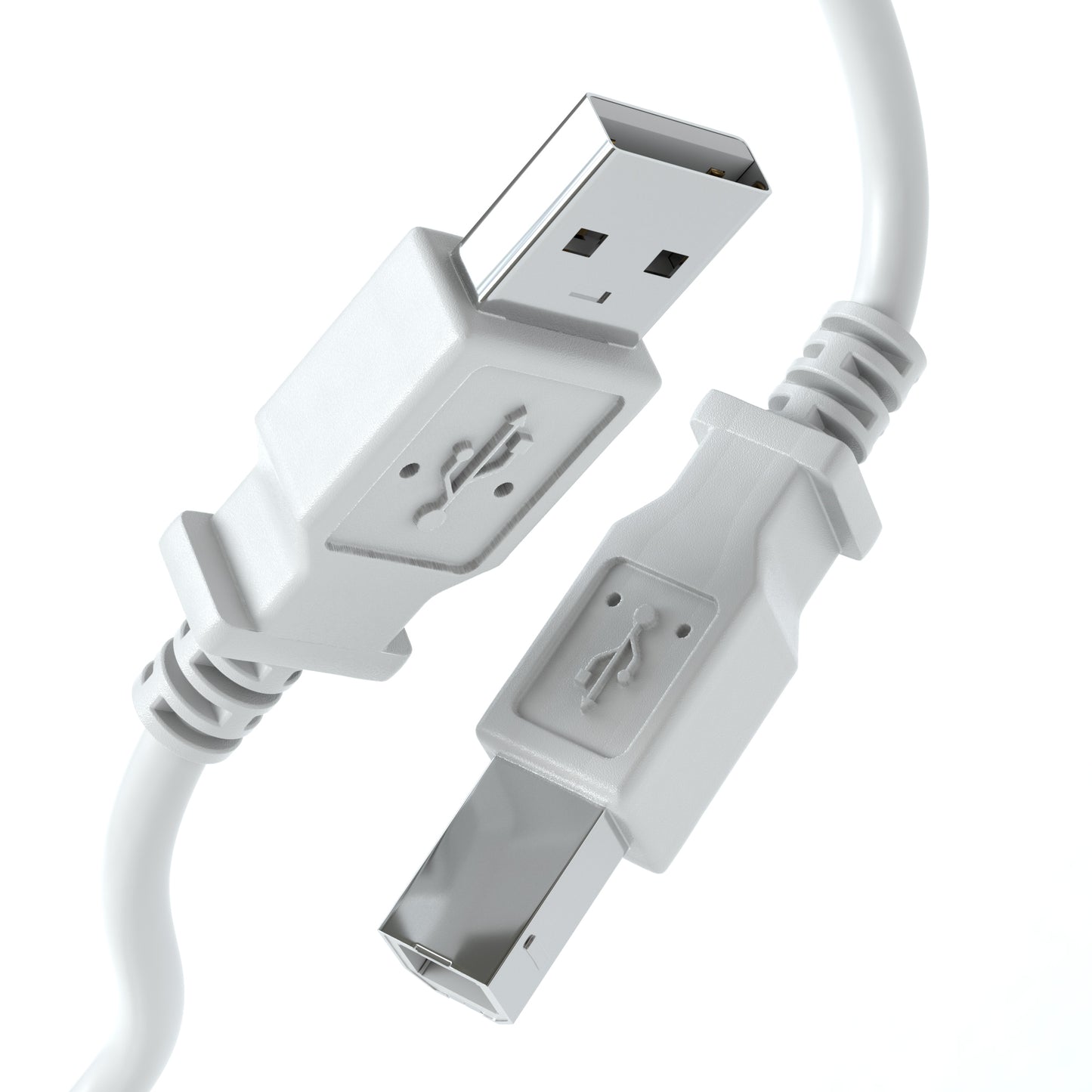 USB-A zu USB-B, Grau - S-Impuls Variante