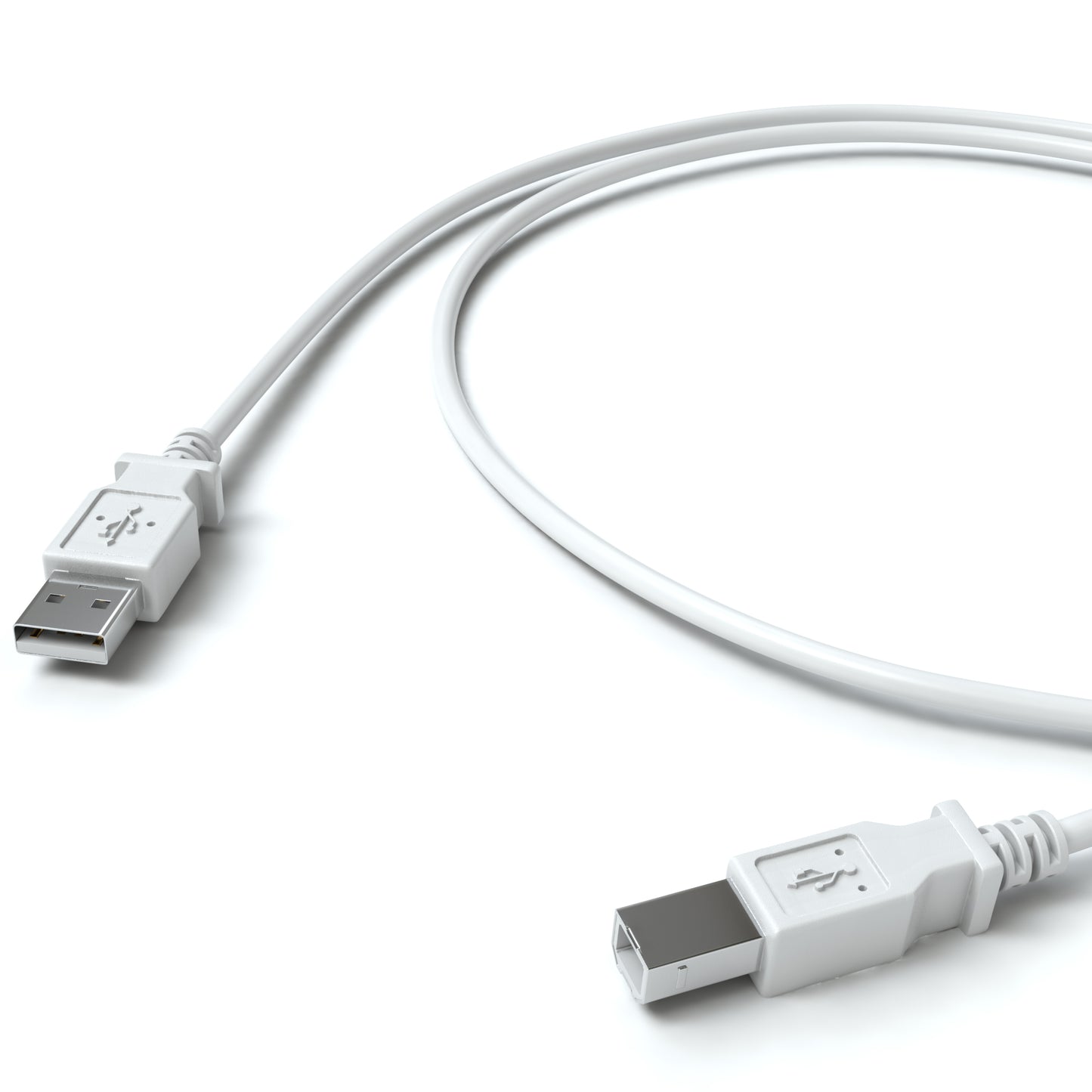 USB-A zu USB-B, Grau - S-Impuls Variante