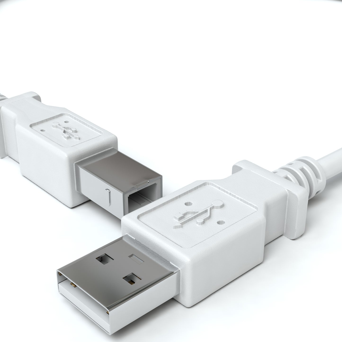 USB-A zu USB-B, Grau - S-Impuls Variante
