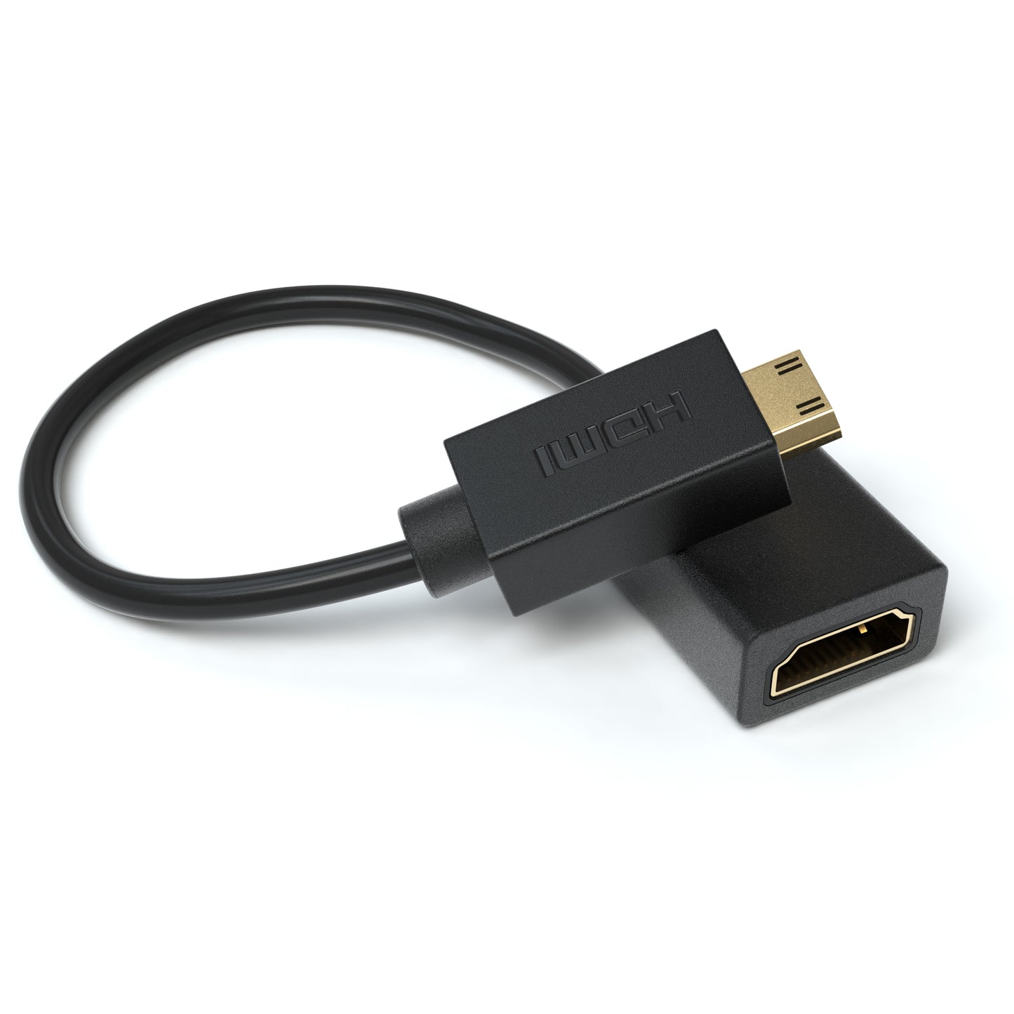 mini HDMI Stecker - HDMI Buchse Adapterkabel - 10cm