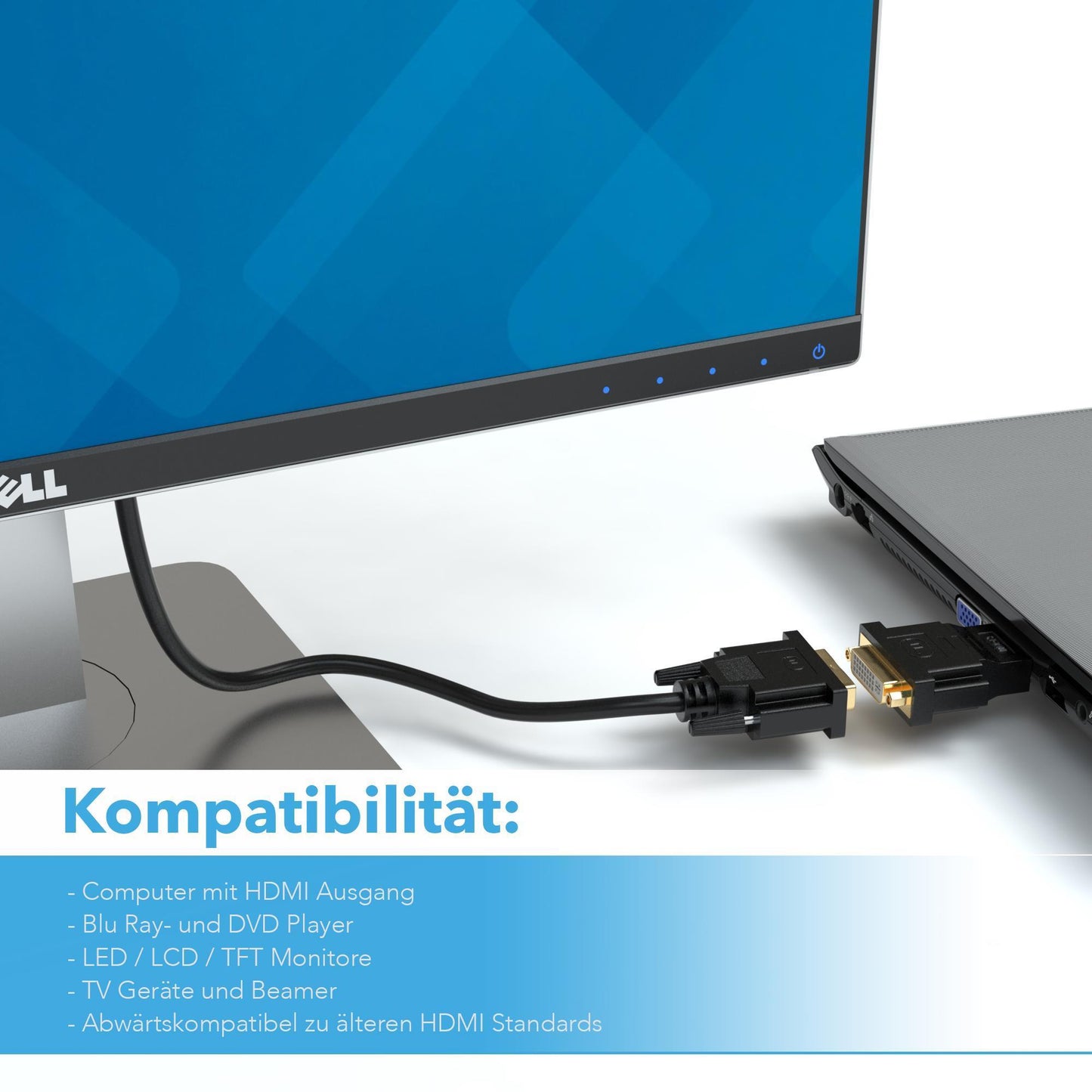 DVI-I (24+5) zu HDMI Adapter