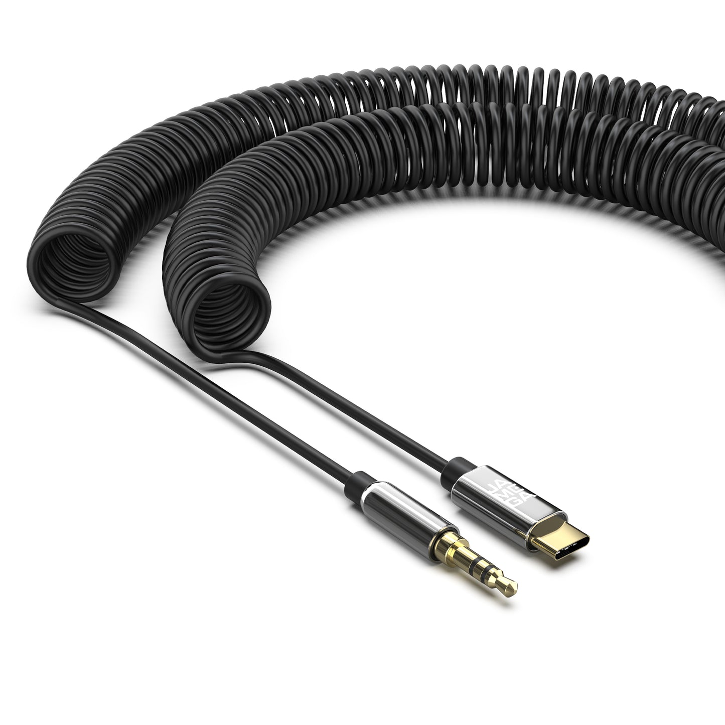 USB C zu Aux Spiralkabel