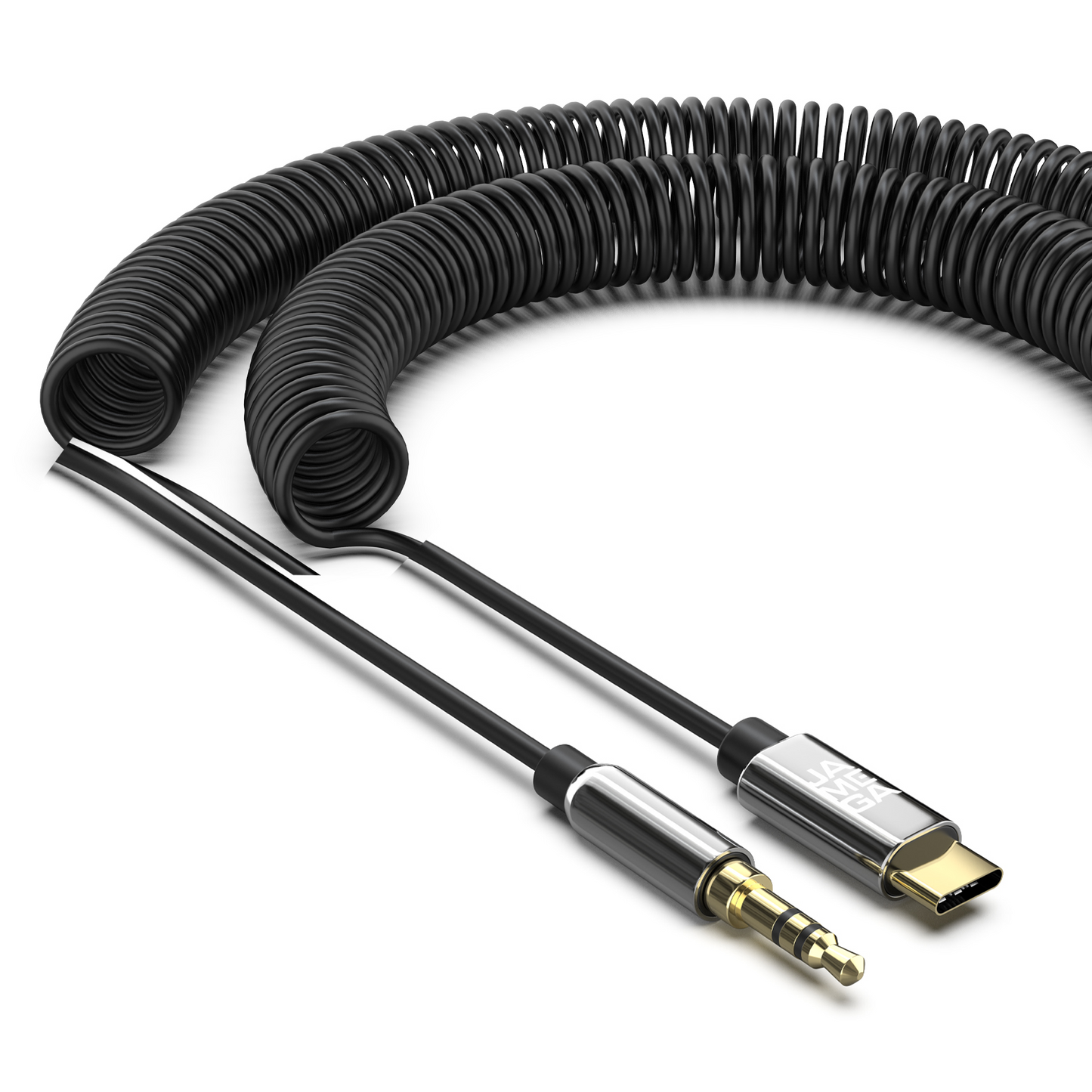 USB C zu Aux Spiralkabel