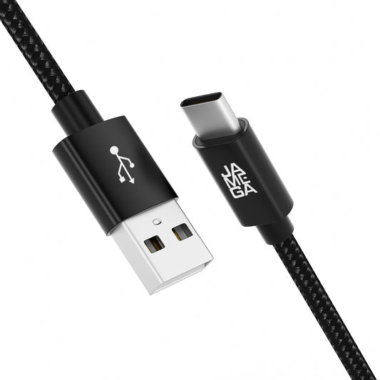 USB-C - USB A | Nylon + Metal Shell | *NEW MODEL* - Black - Variante "eBW"