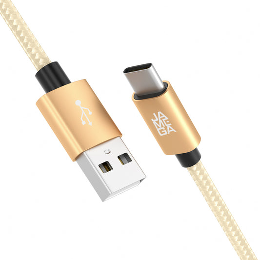 USB-C - USB A | Nylon + Metal Shell | *NEW MODEL* - Gold - Variante "eBW"