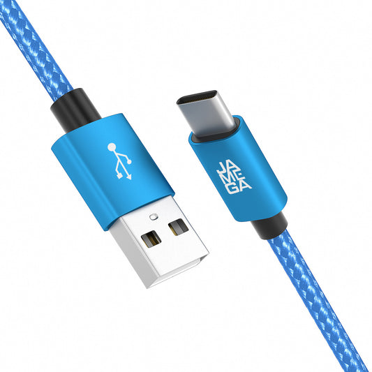 USB-C - USB A | Nylon + Metal Shell | *NEW MODEL* - Blue - Variante "eBW"
