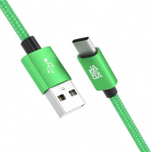 USB-C - USB A | Nylon + Metal Shell | *NEW MODEL* - Green - Variante "eBW"