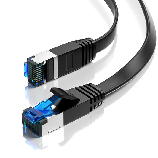 CAT 7 Patchkabel FLACH - Schwarz - Variante