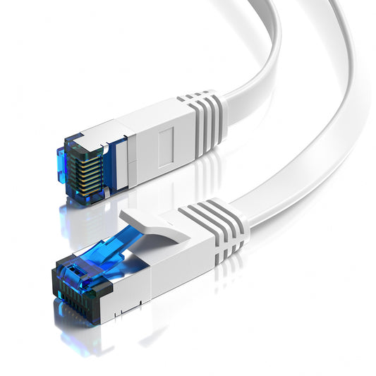 CAT 7 Patchkabel FLACH - WEIß - Variante