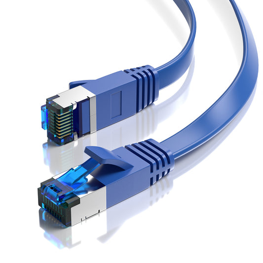 CAT 7 Patchkabel FLACH - BLAU - Variante
