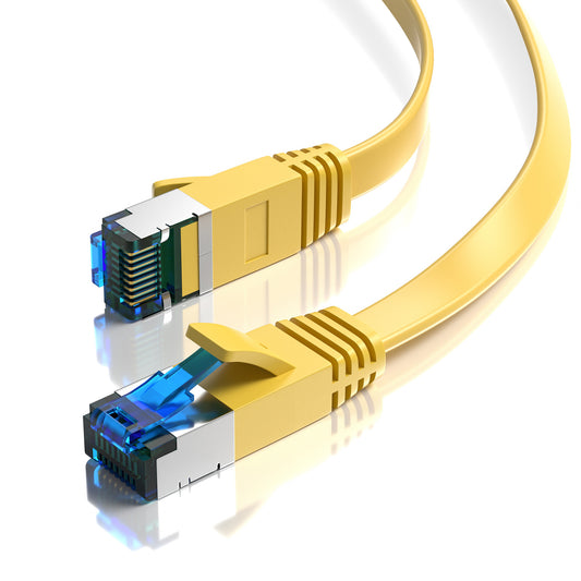 CAT 7 Patchkabel FLACH - GELB - Variante