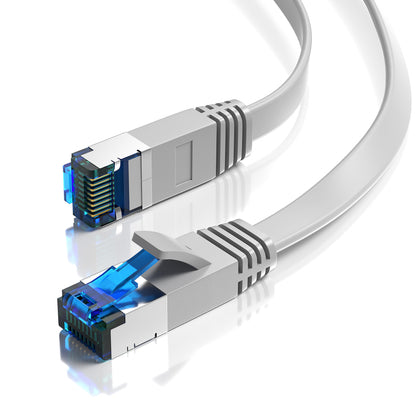 CAT 7 Patchkabel FLACH - GRAU - Variante