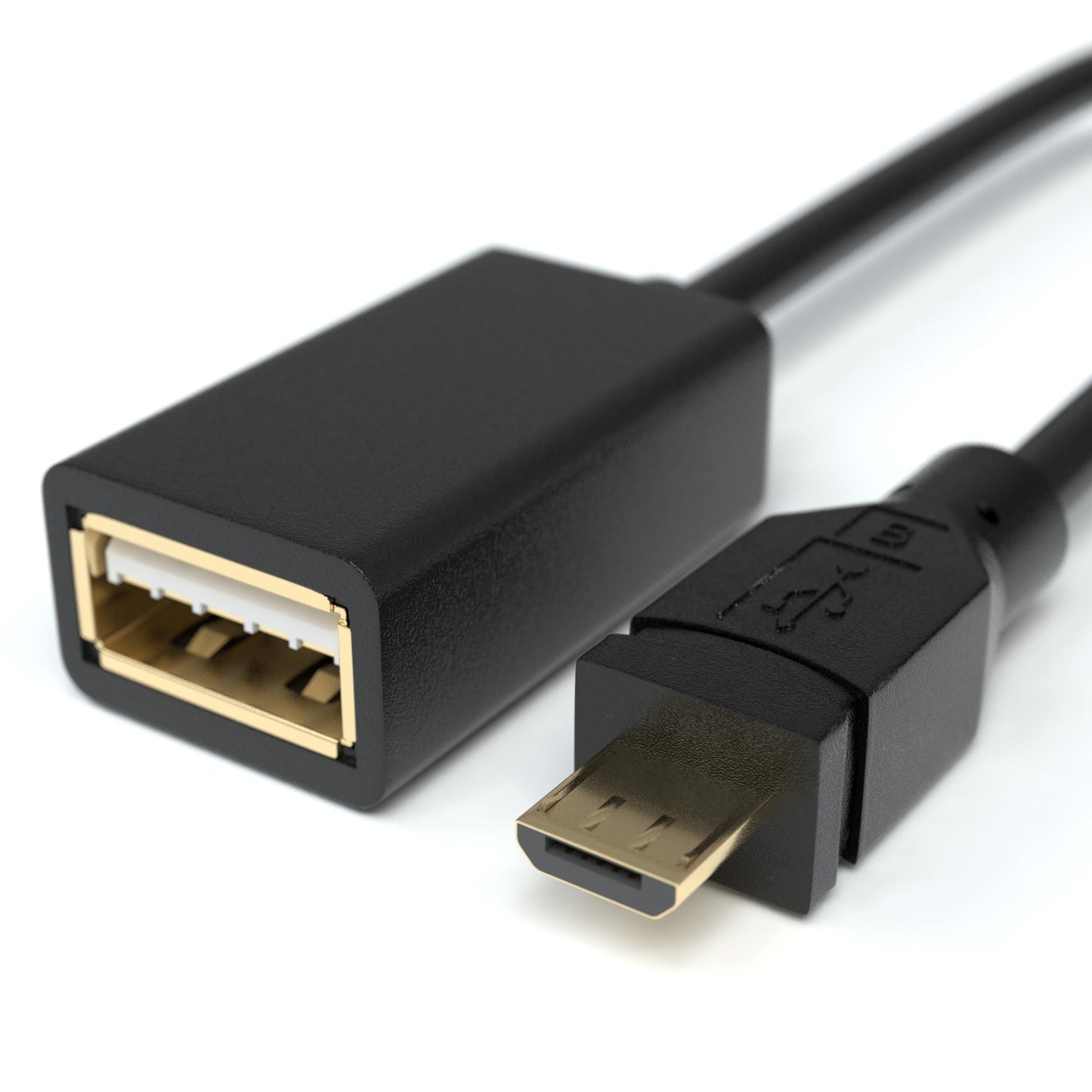 USB Buchse zu Micro USB Stecker - OTG Adapter - 0,2m