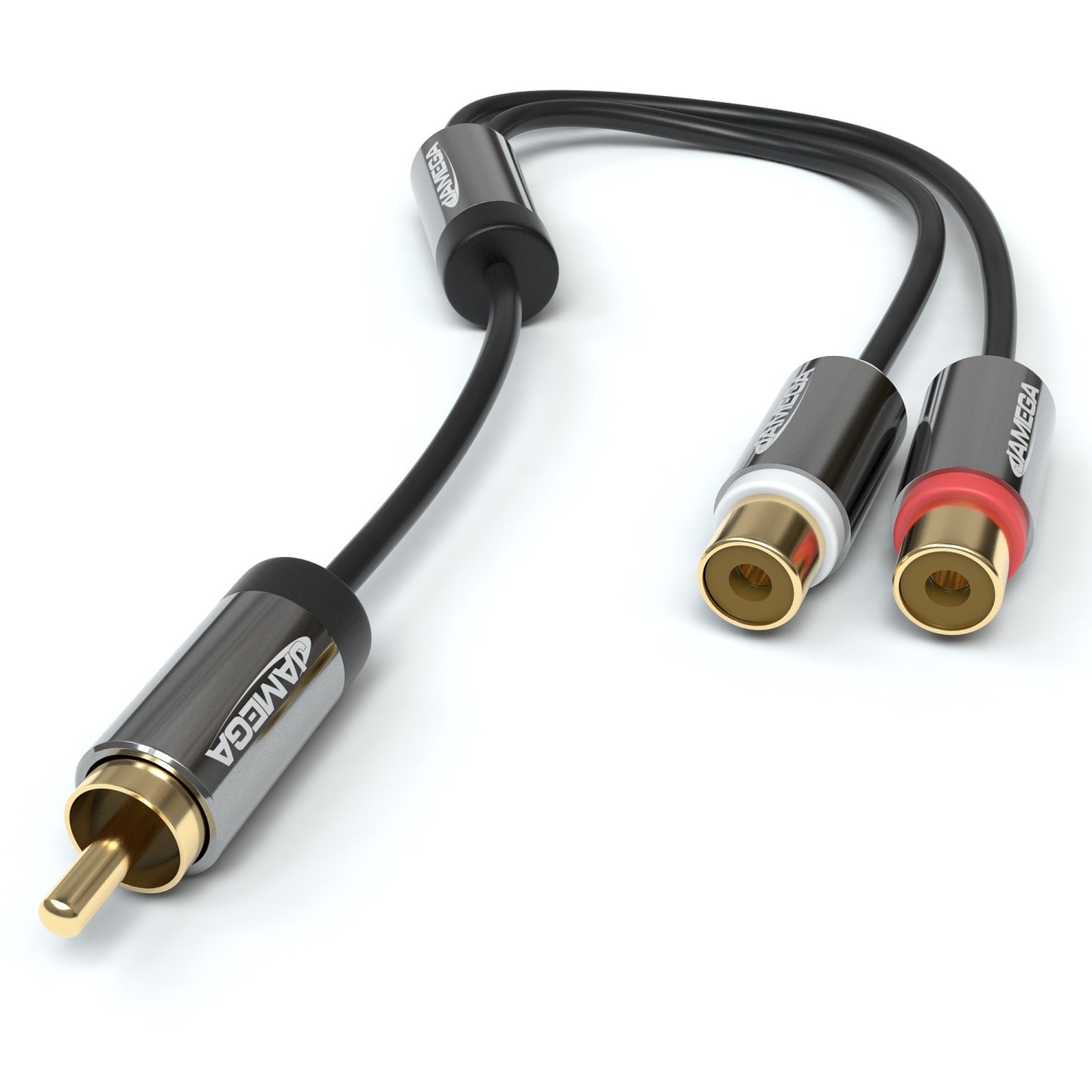 RCA Y-Adapter - Stecker auf 2x Buchse 0,2m
