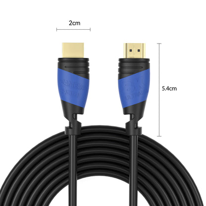 8K Black Ultra High Speed HDMI Kabel - Schwarz/Blau - Variation "eBW"
