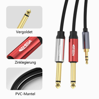 Aux Cabel 3.5mm zu 2*6.35mm  - Variation
