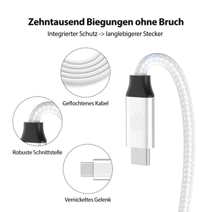 USB C Verlängerungskabel Weiß