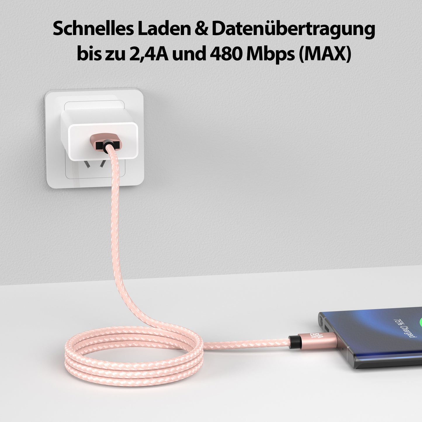 USB-C Kabel Rosegold