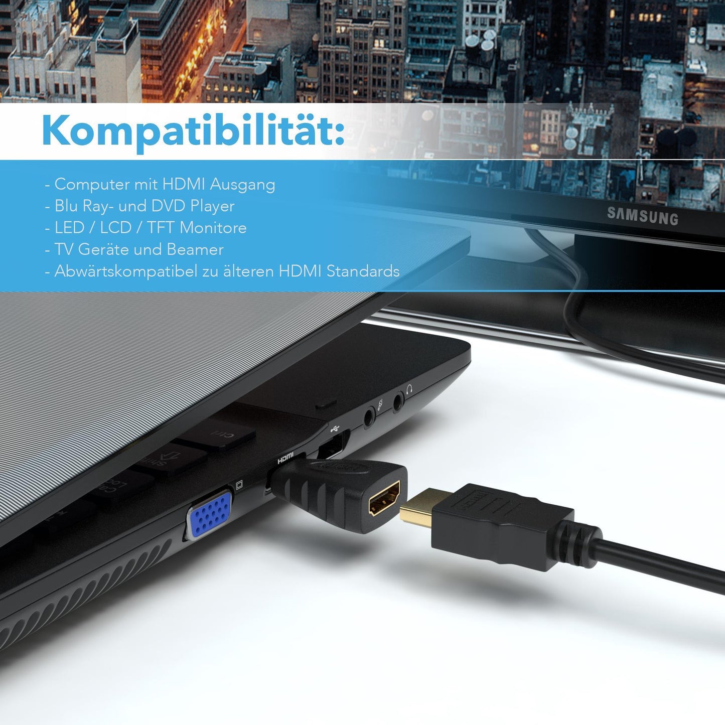 Mini HDMI Adapter / HDMI A zu HDMI C