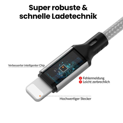 iPhone charging cable new generation cotton / spacegrey - Variation