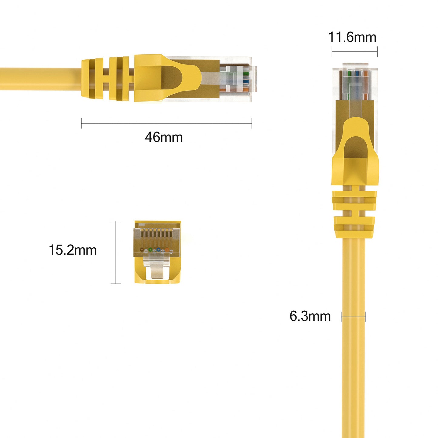 CAT 6 Patchkabel - YELLOW - Variante