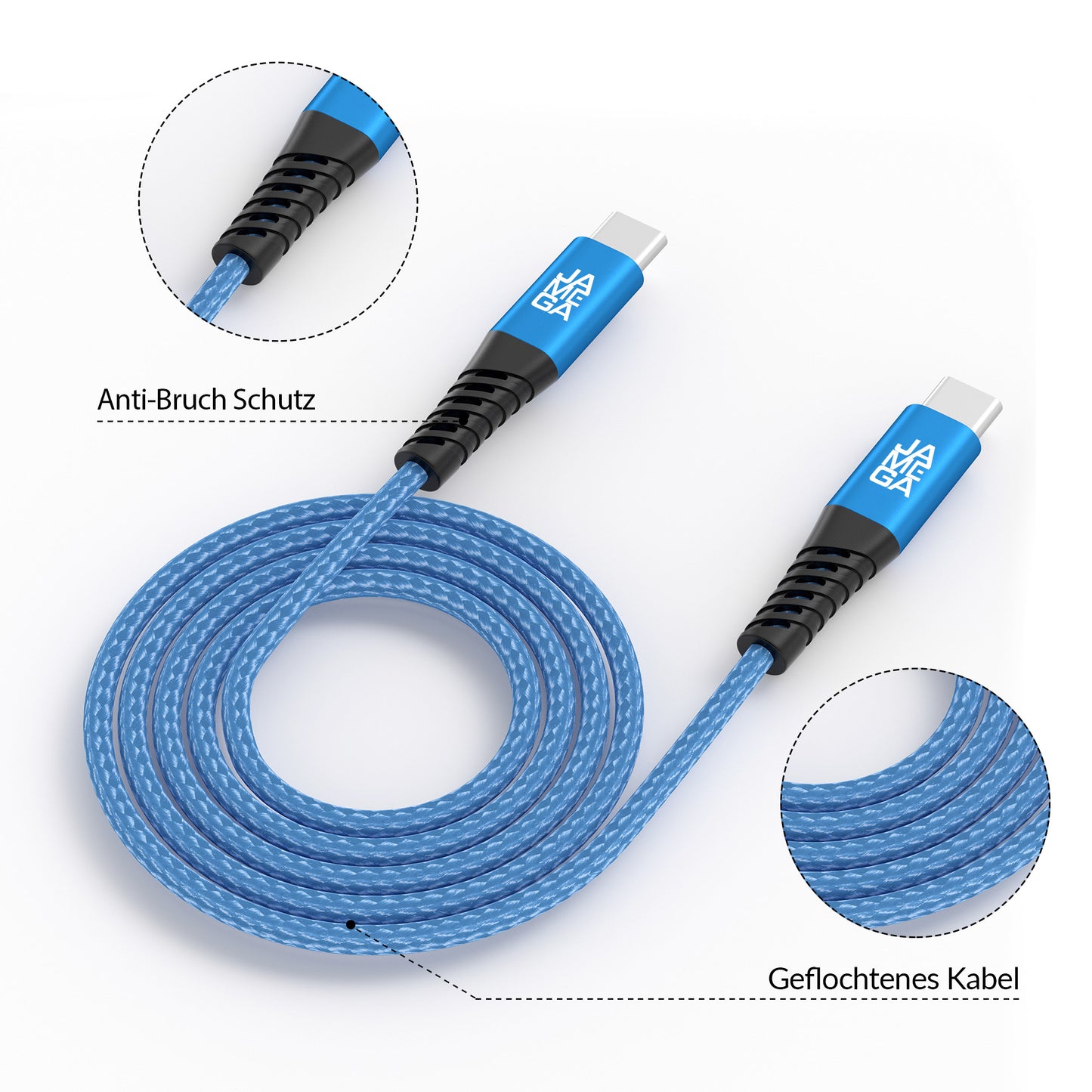 USB-C Kabel Blau | | 4er Set