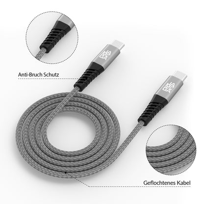 USB-C Kabel Grau | | 4er Set