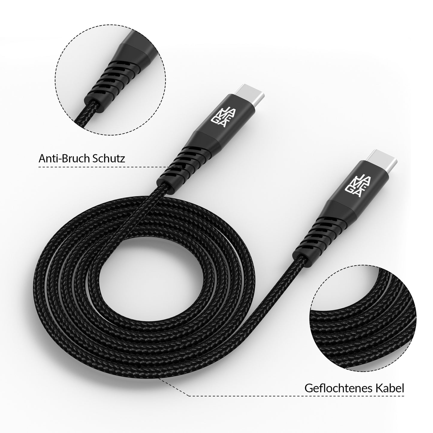 USB-C Kabel Schwarz | | 4er Set