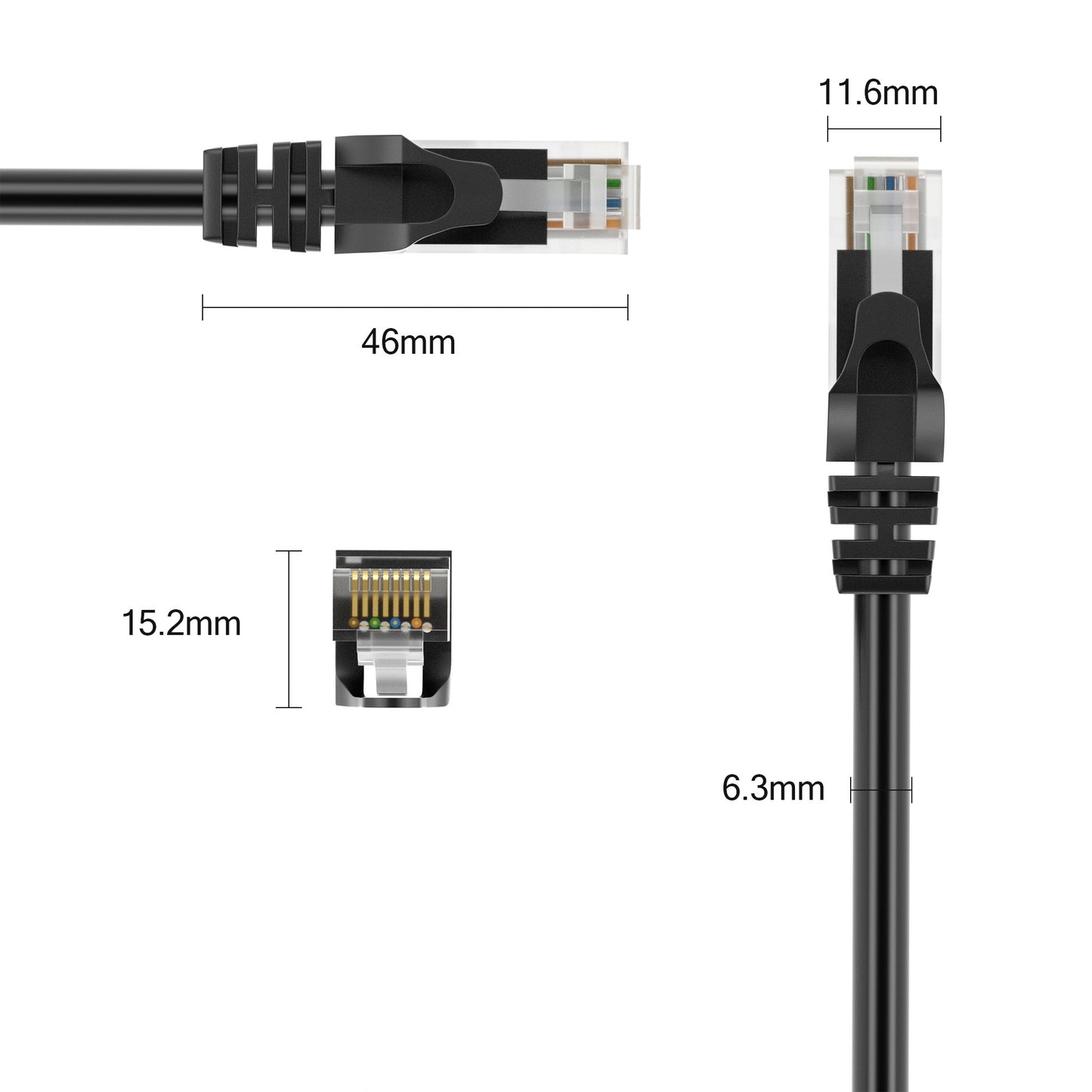 CAT 6 Patchkabel Schwarz