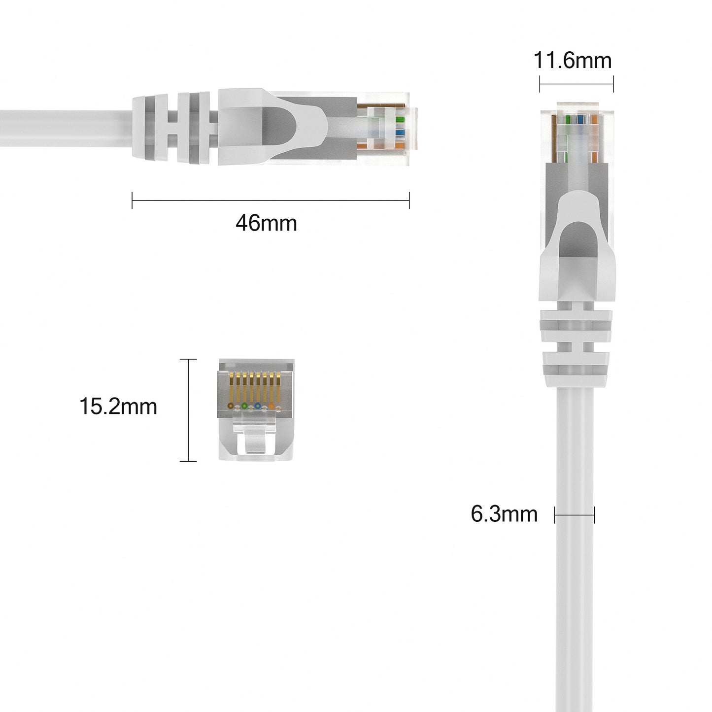 CAT 6 Patchkabel Weiß