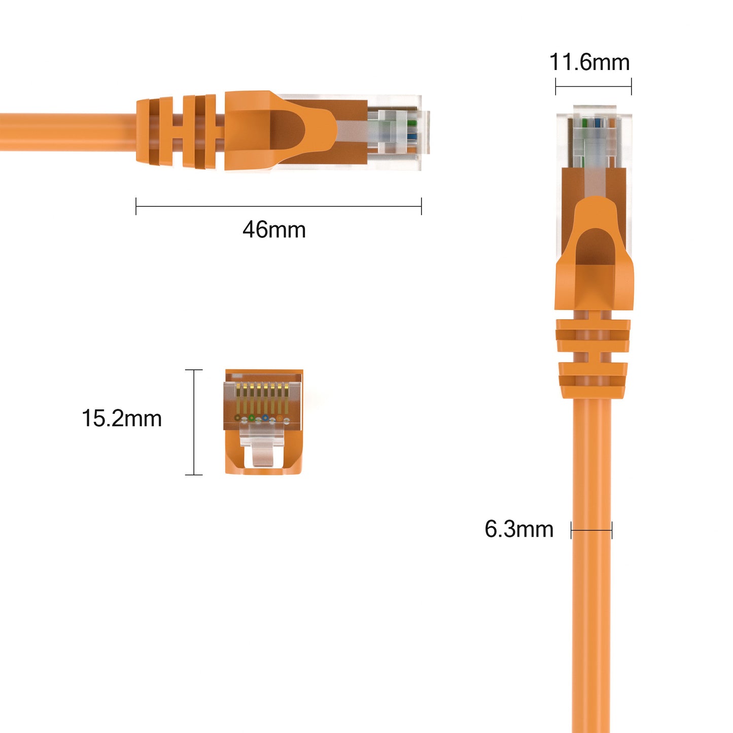 CAT 6 Patchkabel Orange