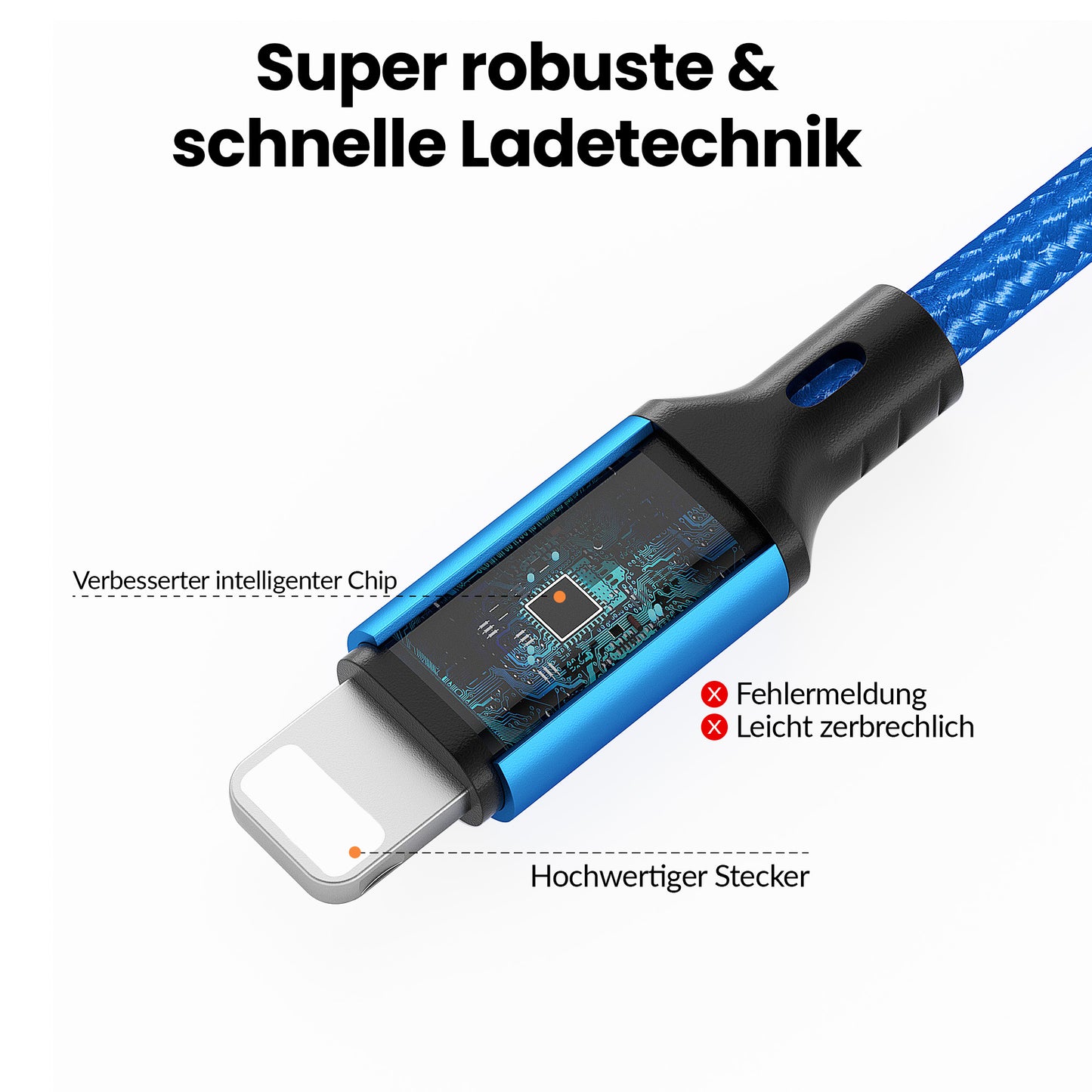 Lightning Kabel Blau